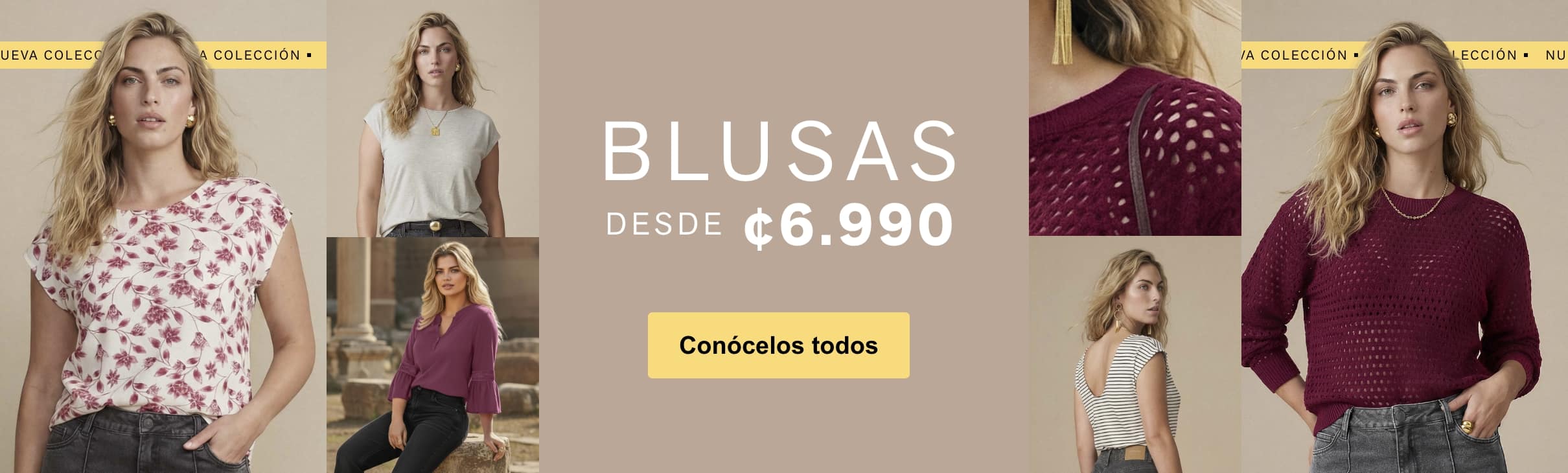Blusas desde ₡6.990