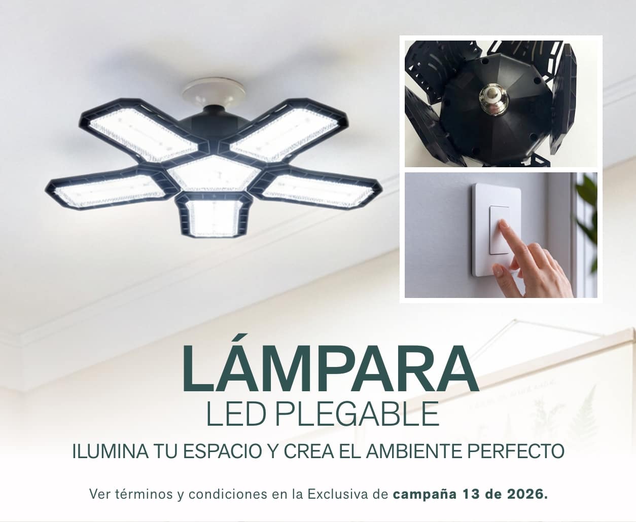 Lámpara Led Plegable